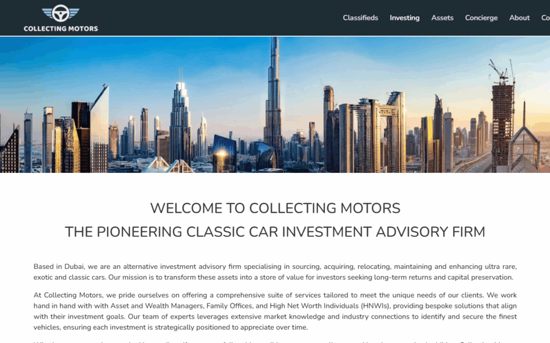 Collecting Motors | The Pioneering Classic Car Investment Advisory Firm