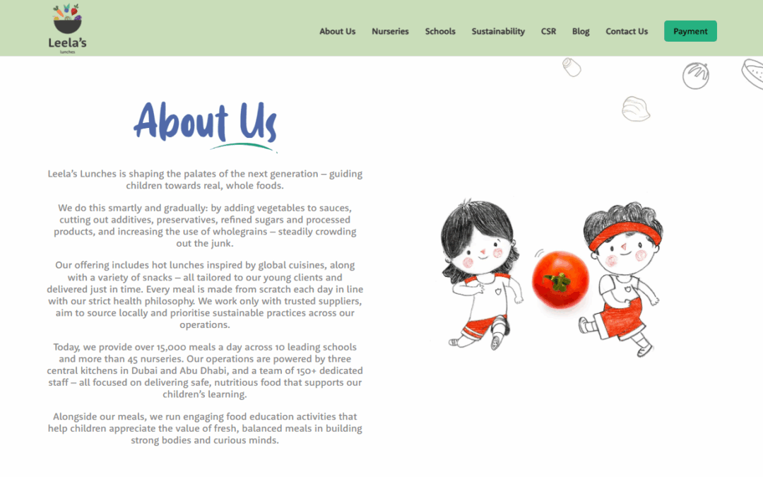 Leela’s Lunches | School & Nursery Catering Services in UAE