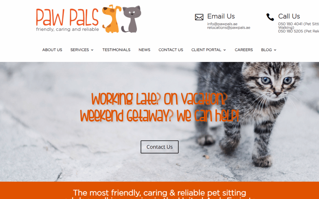 PawPals | Professional Pet Care Services in Dubai