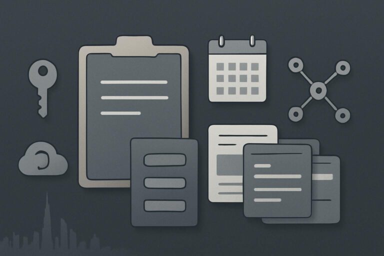Abstract website handover register with ownership and recovery assets