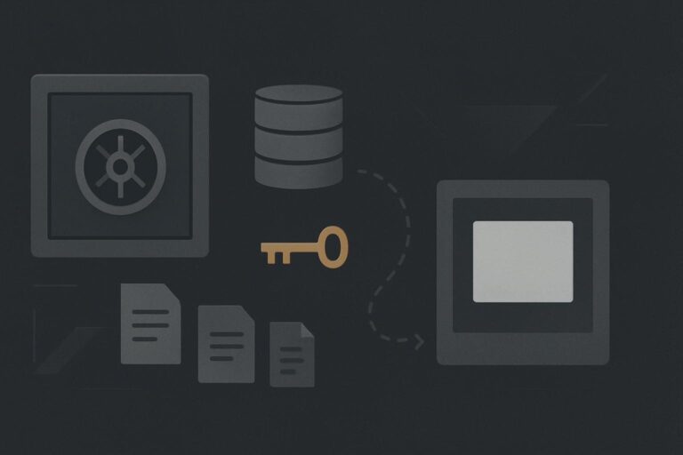 Abstract backup archive and isolated WordPress recovery environment