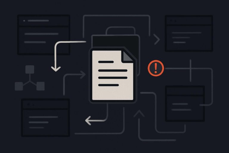 Abstract URL routes converging around conflicting website page signals
