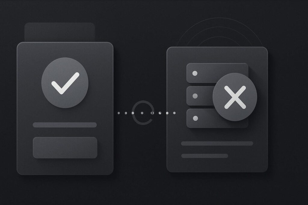 Abstract form verification passing before server validation rejection