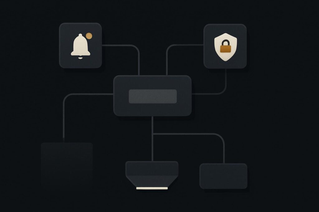 Abstract workflow node with empty output and branching recovery routes