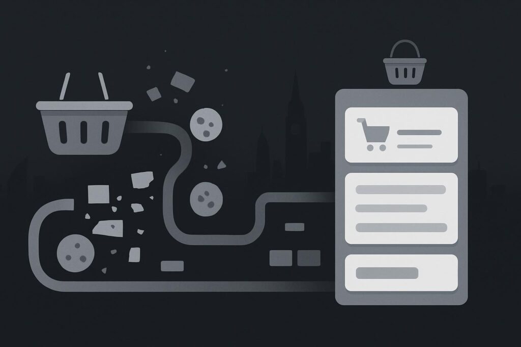 Abstract basket session path splitting between checkout and stale header
