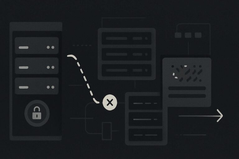 Abstract server request path beside an unchanged log file