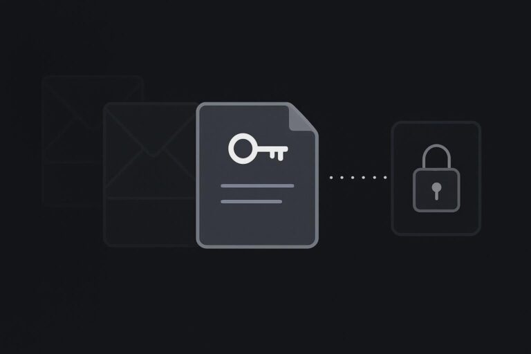 Abstract email sequence highlighting the newest password reset request